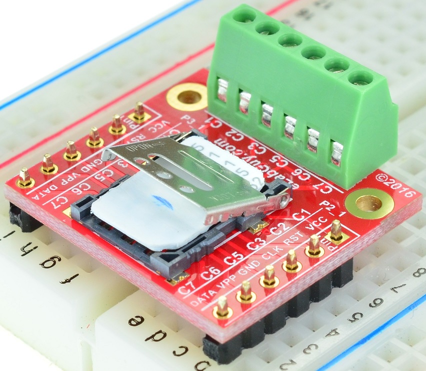 Hinged Nano SIM Card connector Breakout Board